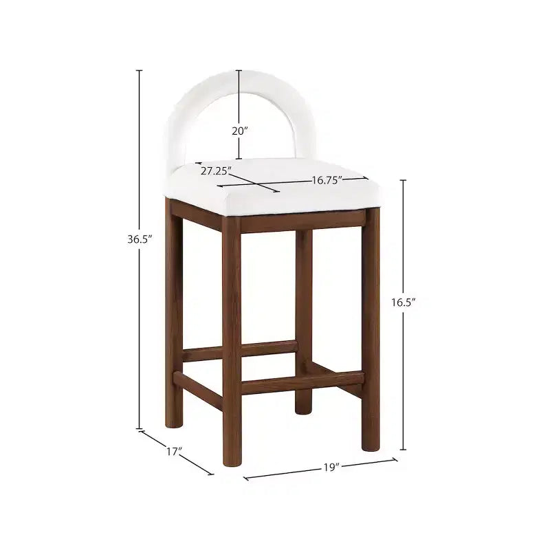 Tabouret de bar en velours