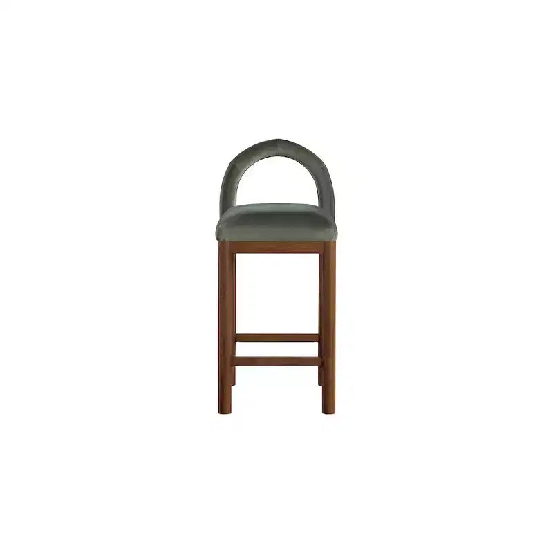 Tabouret de bar en velours