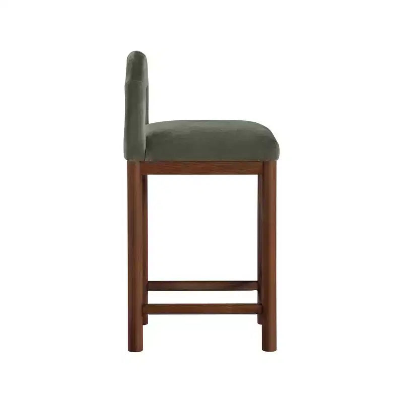 Tabouret de bar en velours