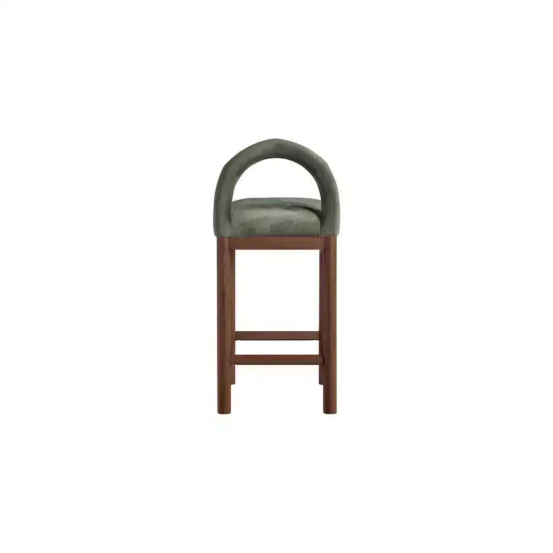Tabouret de bar en velours
