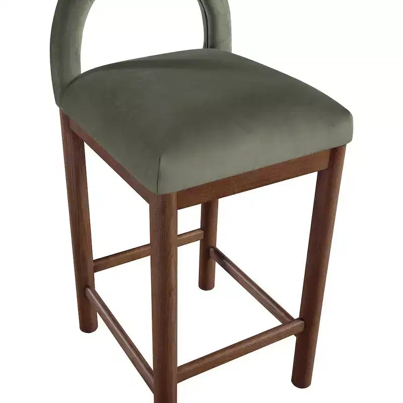 Tabouret de bar en velours