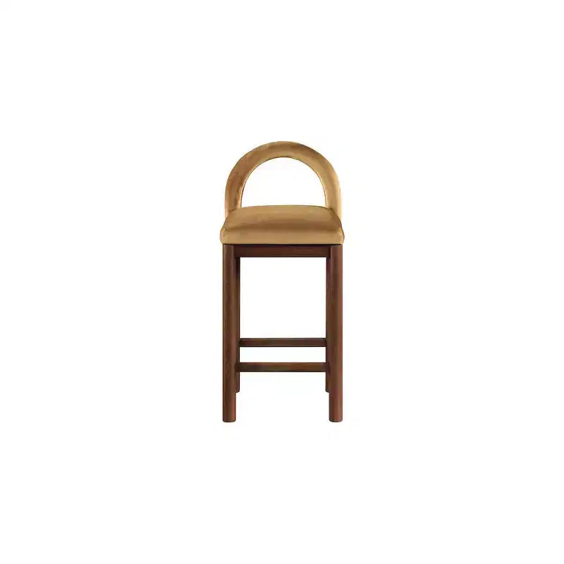 Tabouret de bar en velours