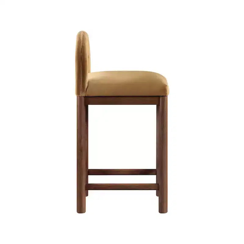Tabouret de bar en velours