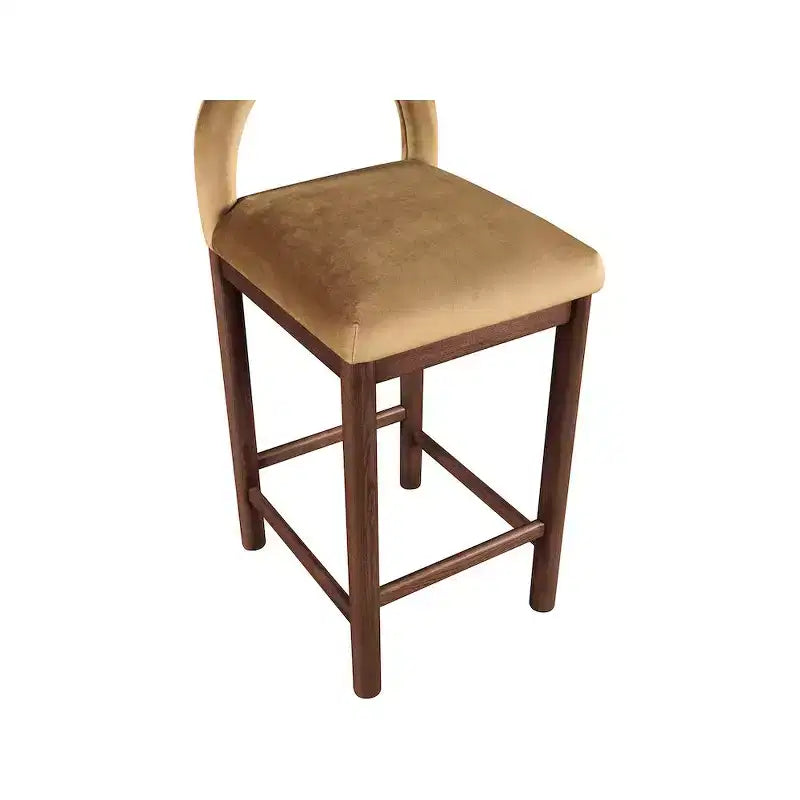 Tabouret de bar en velours
