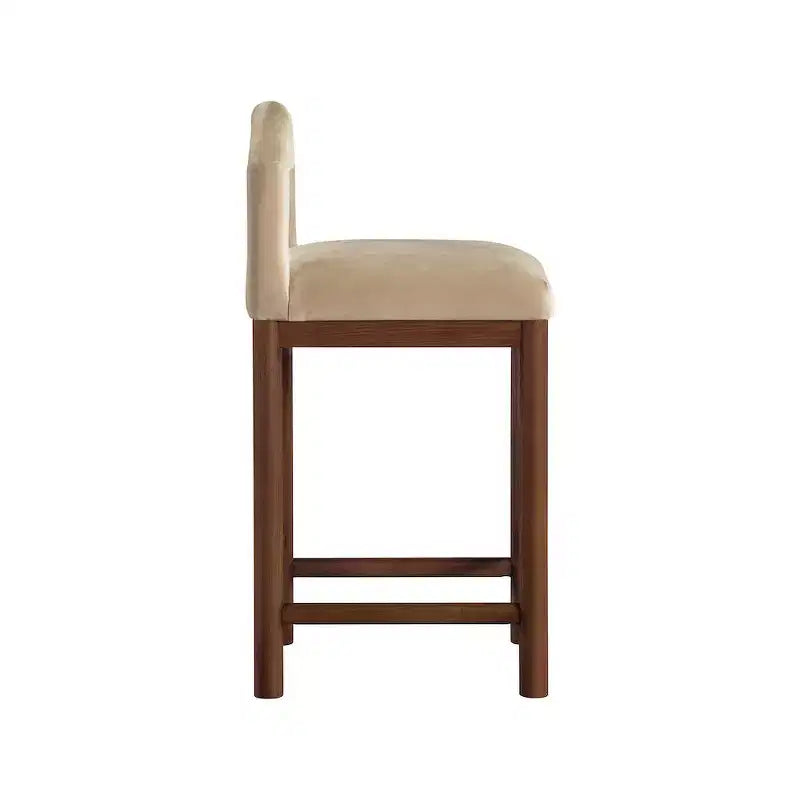 Tabouret de bar en velours