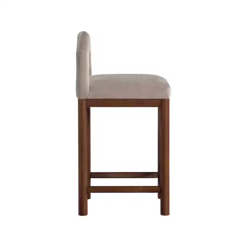 Tabouret de bar en velours