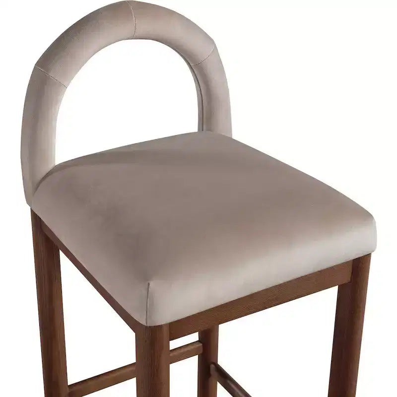 Tabouret de bar en velours