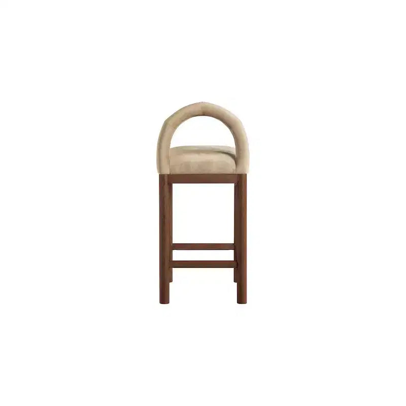 Tabouret de bar en velours