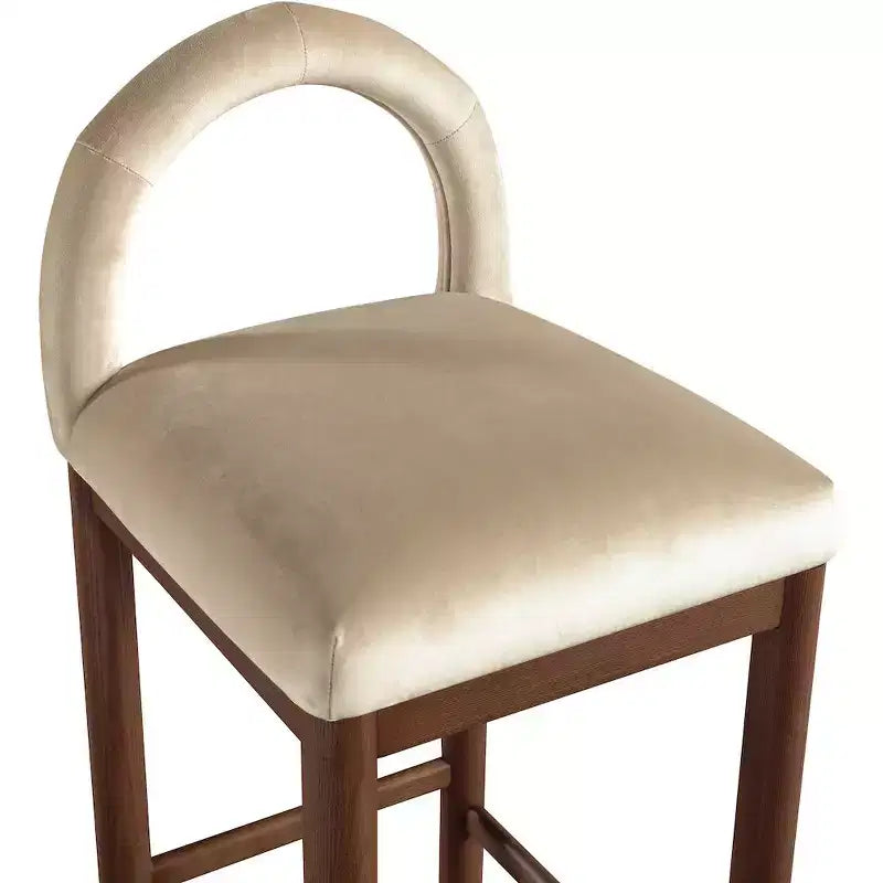 Tabouret de bar en velours