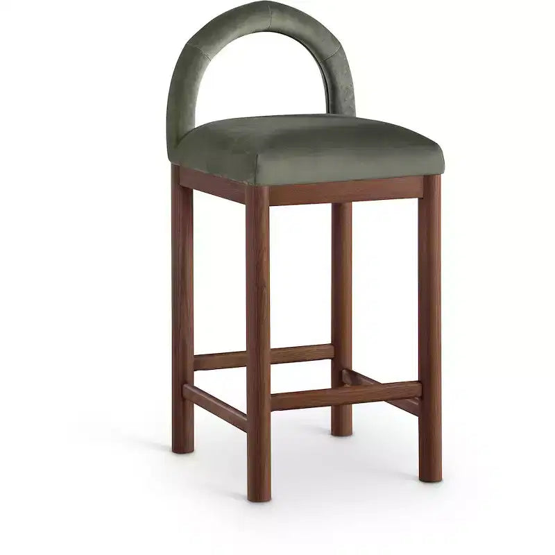Tabouret de bar en velours