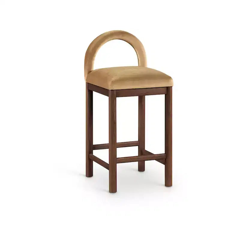 Tabouret de bar en velours