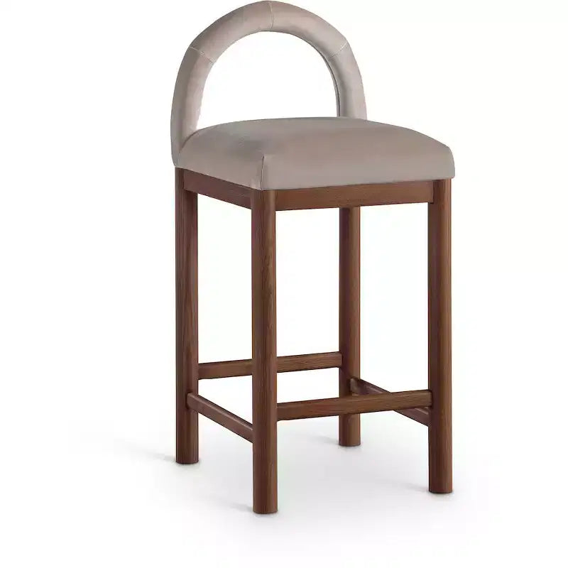 Tabouret de bar en velours