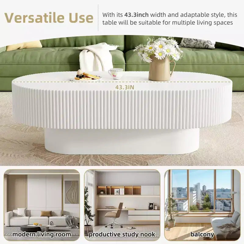 Table d'appoint moderne en forme de tambour