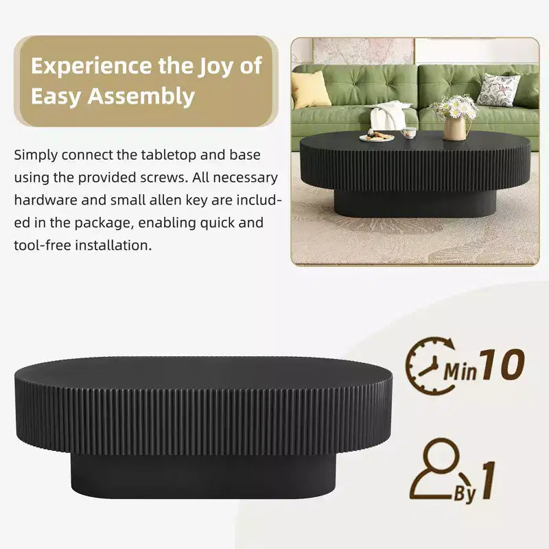 Table d'appoint moderne en forme de tambour