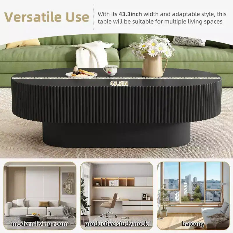 Table d'appoint moderne en forme de tambour