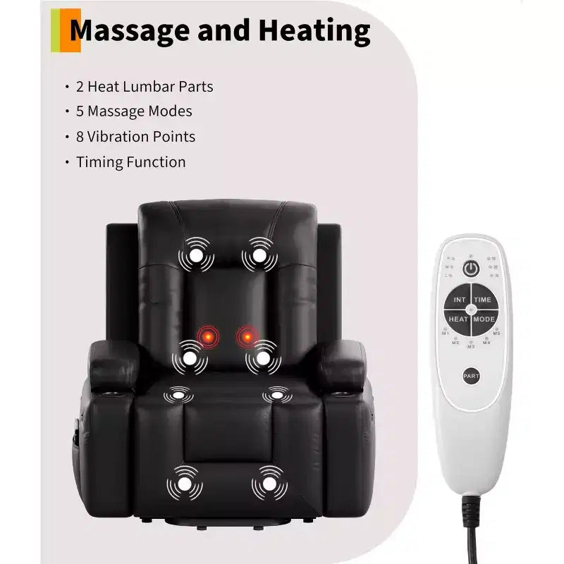 Fauteuil inclinable électrique réglable en hauteur