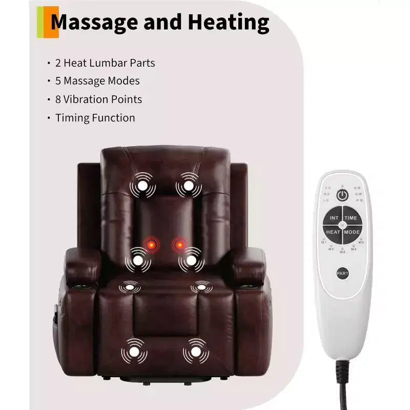 Fauteuil inclinable électrique réglable en hauteur