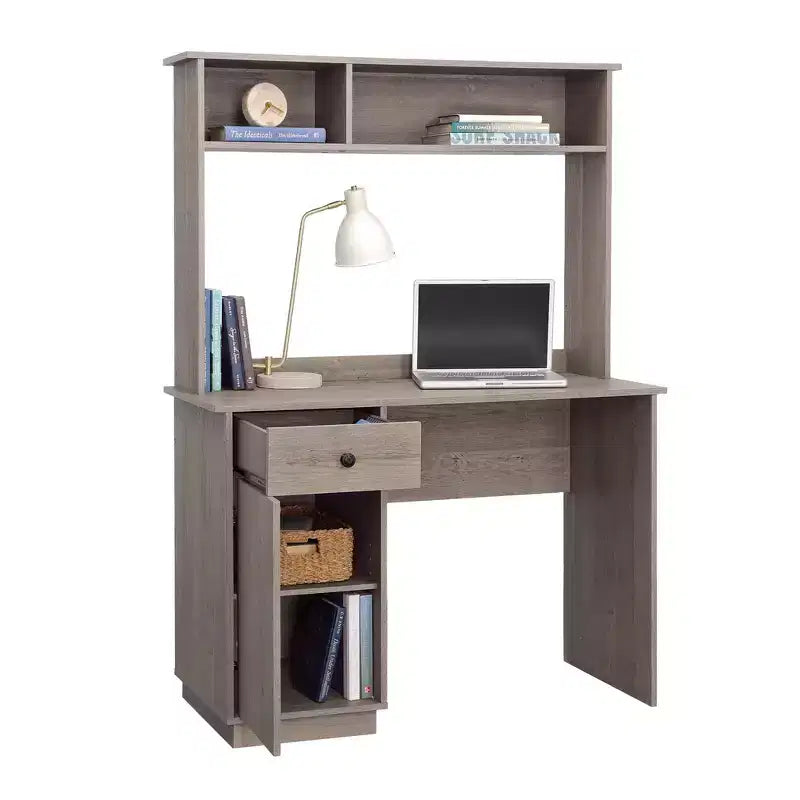 Bureau en bois avec huche
