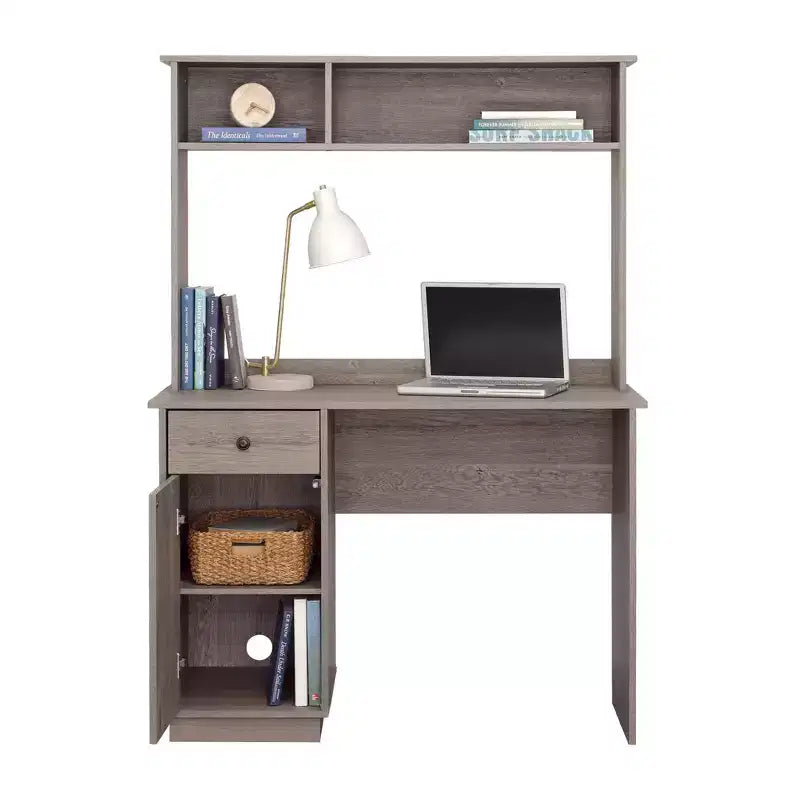 Bureau en bois avec huche