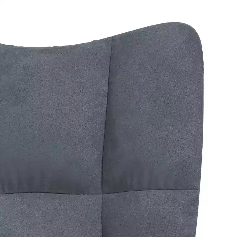 Chaise longue, velours gris clair (100 % polyester), acier standard.