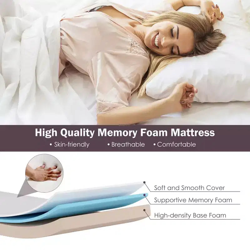 Lit pliant avec matelas en mousse à mémoire de forme, sac anti-poussière, lit d'appoint métallique sur roulettes, fabriqué en Italie
