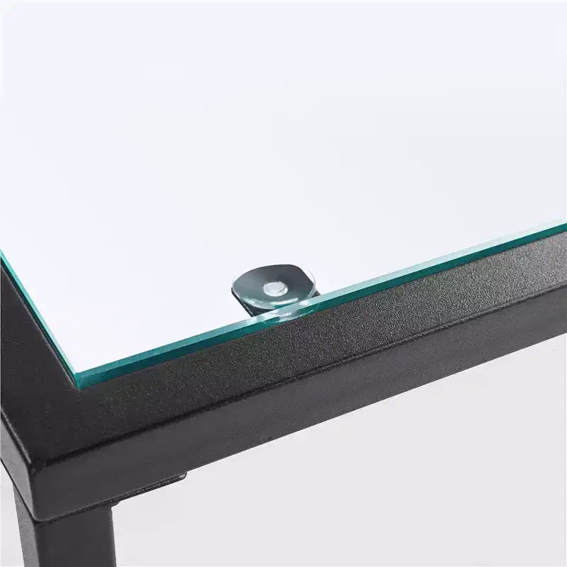 Console de Table 3 Niveaux en Verre Trempé pour Porche