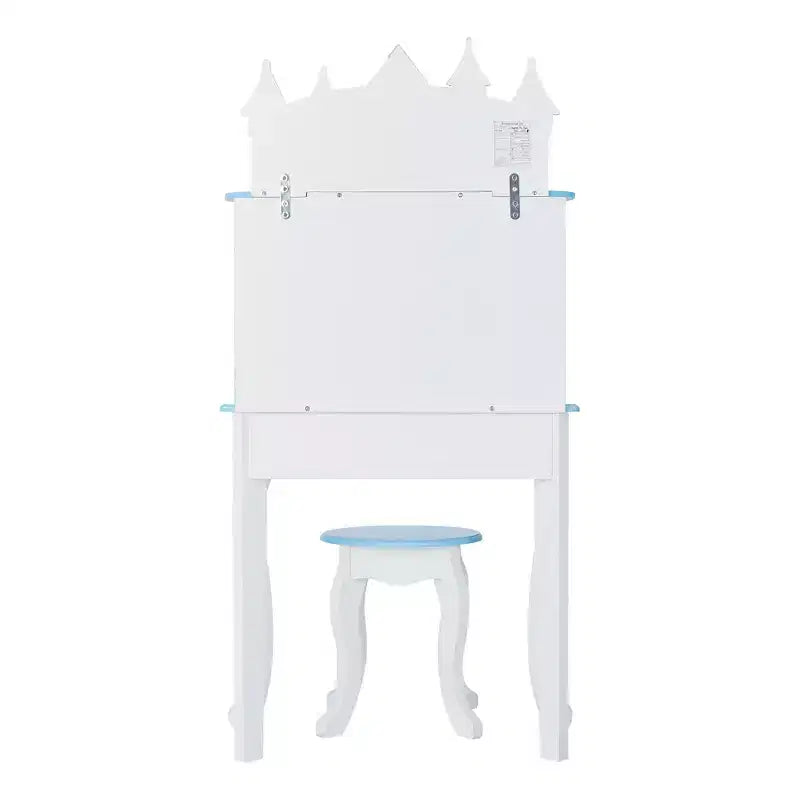 Coiffeuse château enchanté (blanc/rose)