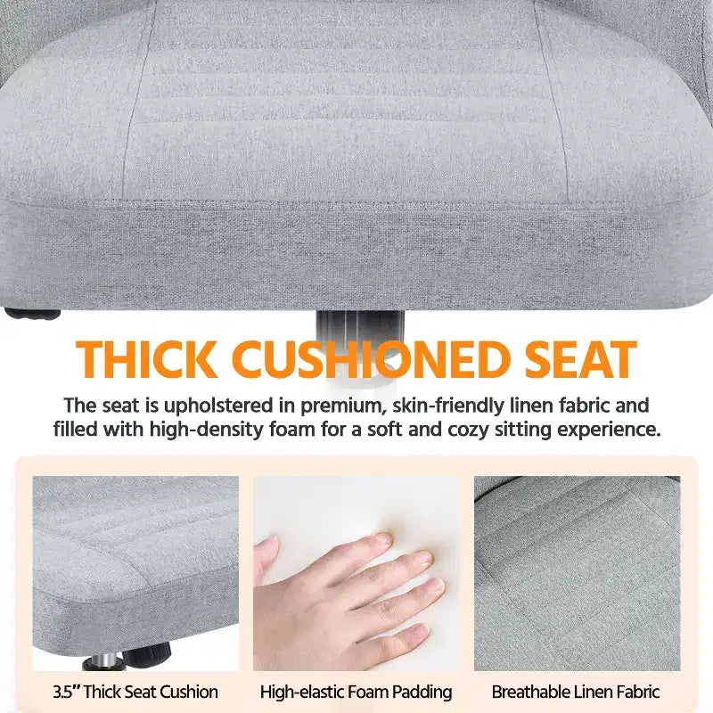 Chaise de bureau à dossier mi-haut en similicuir avec piètement en métal chromé
